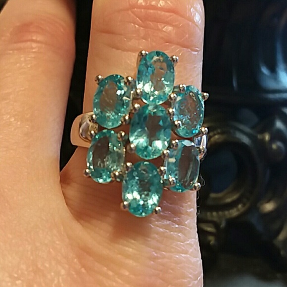 💃PARAIBA APATITE RING - Picture 8 of 8